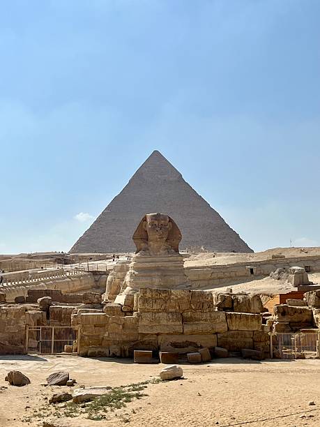 istock Sphinx and Pyramids of Giza in Cairo, Egypt 2208626315