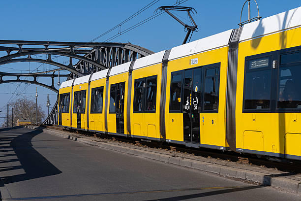 istock Berlin tram on a bridge on the Bornholmer Strasse 2208628296