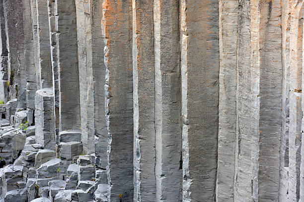 Studlagil basalt canyon in East Iceland. The canyon is located in the upper part of Jokuldalur Valley in East Iceland