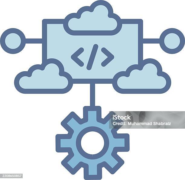 Algorithm Line Fill Blue Stock Illustration - Download Image Now ...