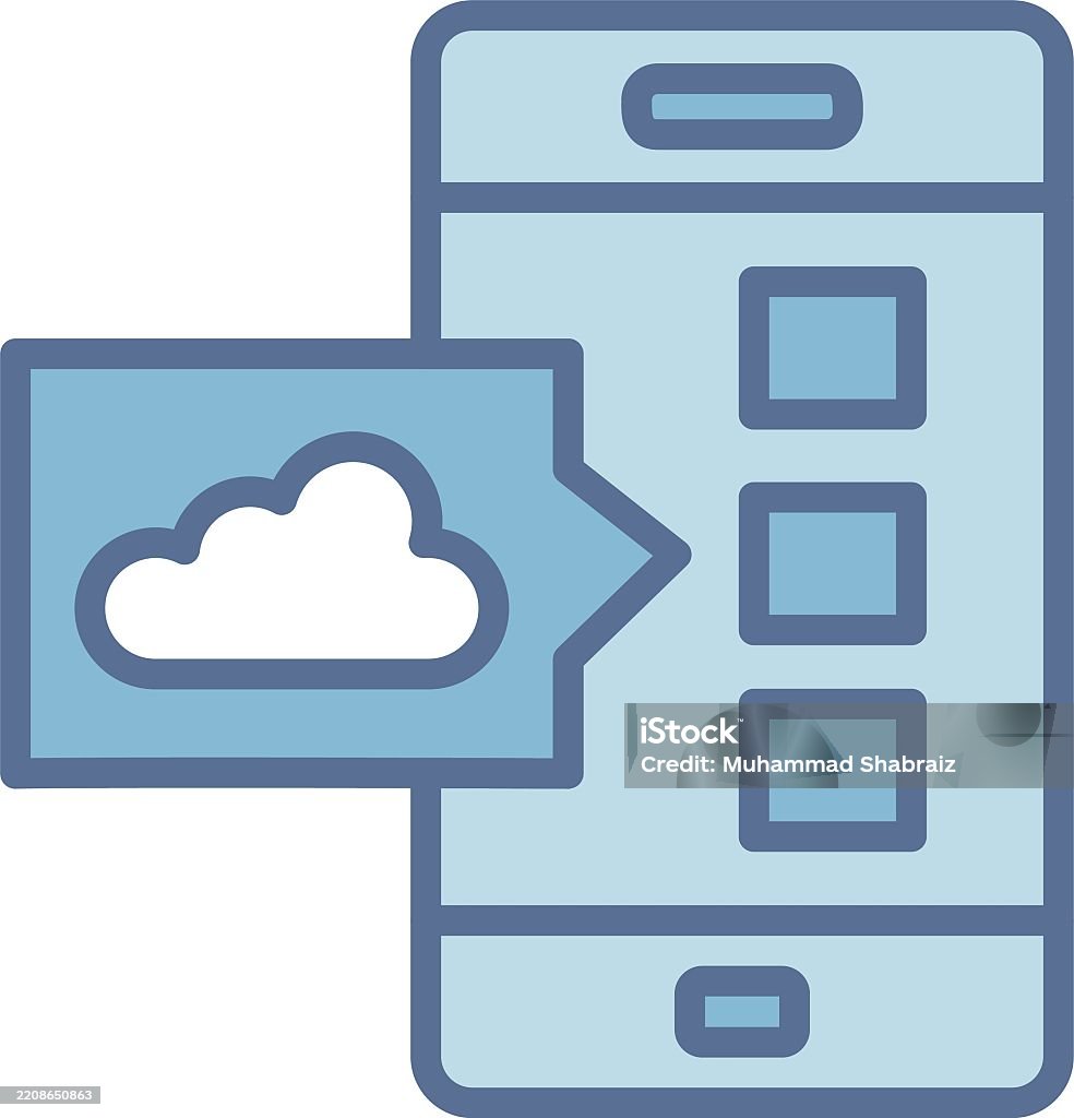 Application Blue Line Application Line Fill Blue Stock Illustration - Download Image Now ...