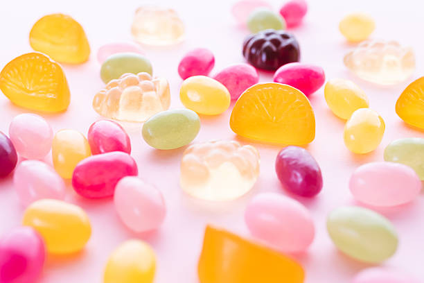 Colorful gummy candies.