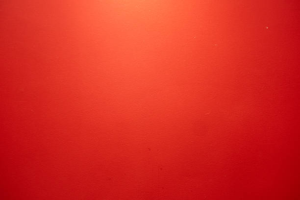 plain bright solid red wall