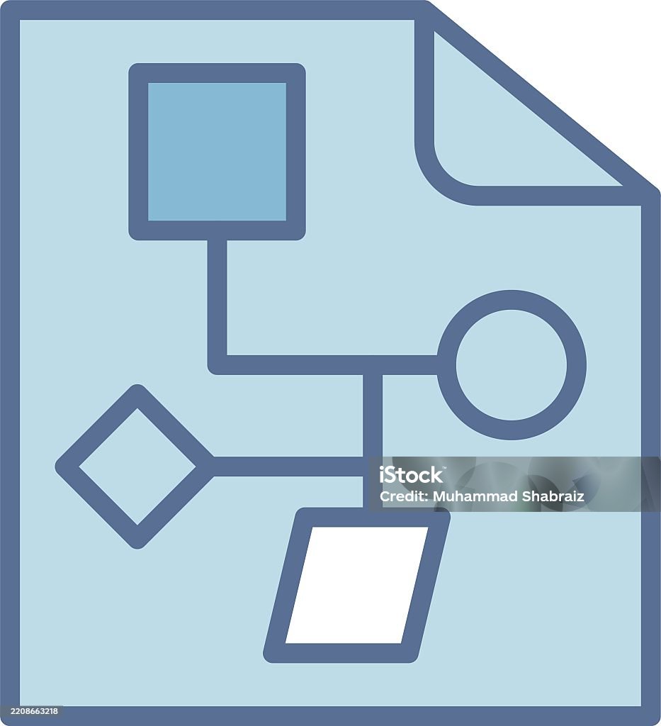 Blue Line File File Line Fill Blue Line Fill Blue Stock Illustration - Download Image ...
