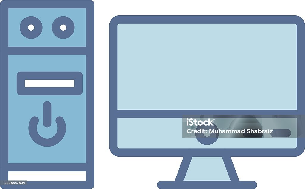 Fill Definition Computer Computer Line Fill Blue Stock Illustration - Download Image Now ...