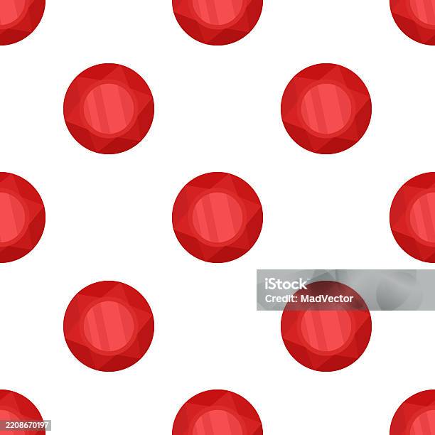Red Diamond Pattern Vector Seamless Red Diamond Pattern Flat Cartoon Vector Luxury Gemstone ...