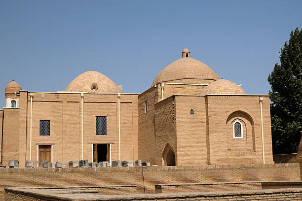 istock Historic architecture of ancient structures under clear blue sky in a desert region 2208671767