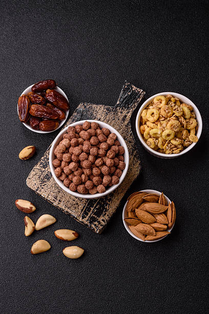 istock Cereal chocolate corn balls in a bowl 2208676274
