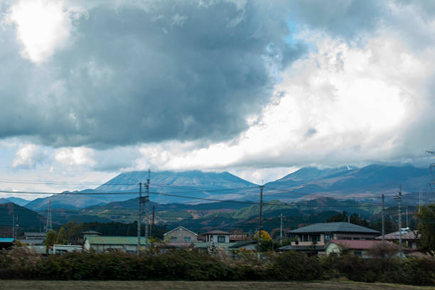 Japanese house in the middle of the mountain