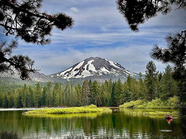 istock Lake Manzanita with Lassen Peak 2208681618