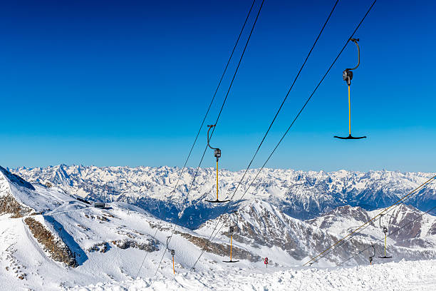 drag lift at Hintertux Zillertal in Austria