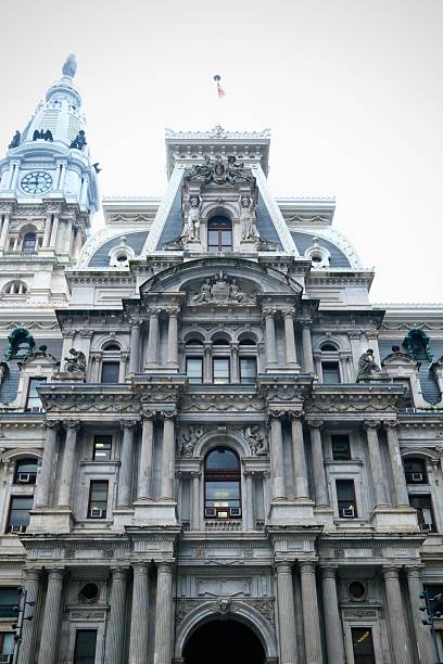 istock Ornate Stonework on Philadelphia City Hall Facade (Philadelphia, Pennsylvania, USA) 2208690322
