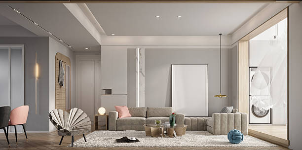 istock 3d render of apartment interior  living and dining room 2208697159