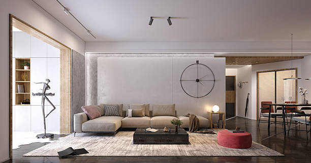 istock 3d render of apartment interior  living and dining room 2208697245
