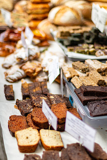 istock Assorted Bakery Treats Displayed on a Table at a Local Market 2208701453