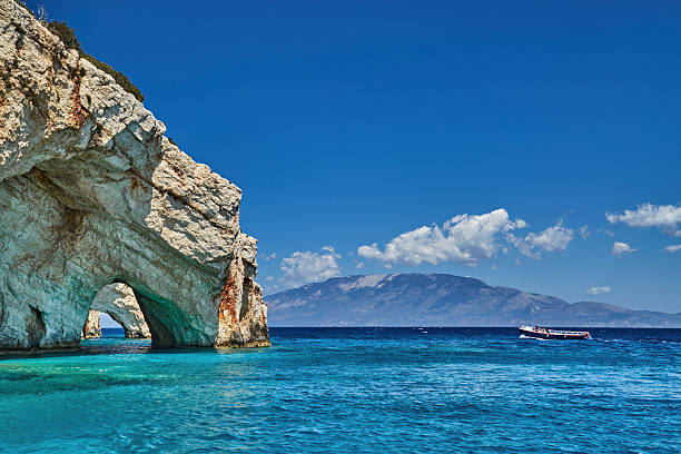 istock Blue Caves on Zakynthos Island in Greece 2208701912