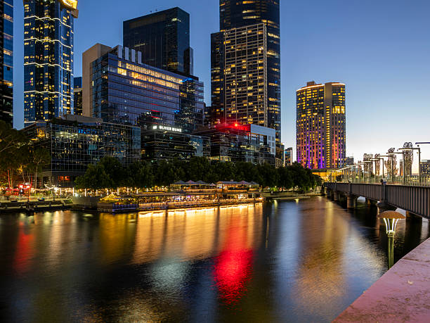 istock Yarra River and Downtown Melbourne at night, Victoria, Australia 2208706679