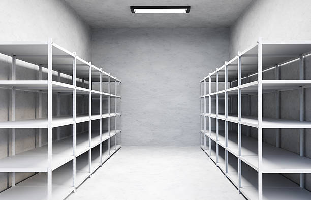 istock White empty store shelves standing by the wall 2208713562