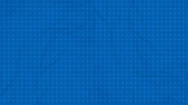 istock Blueprint graph paper background. Line grid pattern. Blank blue sheet of paper with grid. blueprint background template for engineering design drawing. Vector illustration. 2208713750
