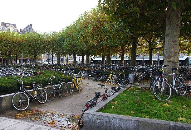 istock Public bicycle parking in Europe 2208715513