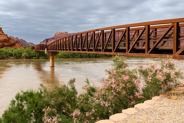 Photo of the Colorado Riverway Bike-Hike Bridge in Moab Utah