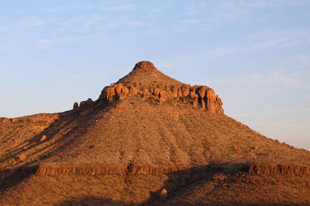 istock Red-colored butte at Big Bend National Park in Texas as dusk 2208722722