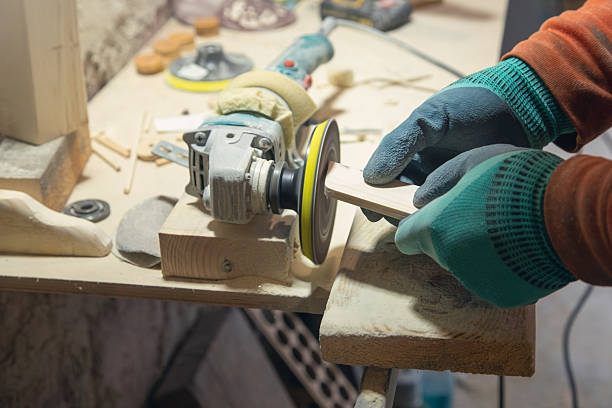 istock Caucasian craftsman working in a workshop. 2208731725
