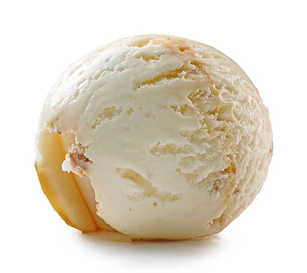 istock maple syrup and walnut ice cream scoop 2208735419