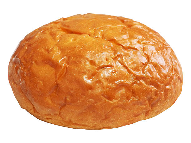 istock Potato bread isolated on white background. circle big bread clipping path isolated object. full frame potato bread clipart for isolated , clipping path , clipart element 2208756998