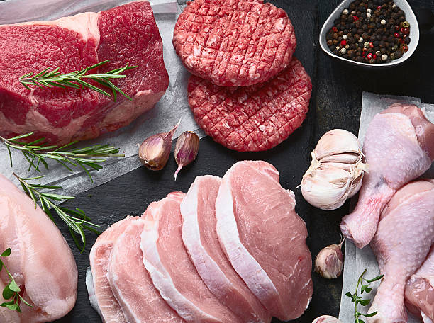 istock Assortment of raw meat. 2208757705