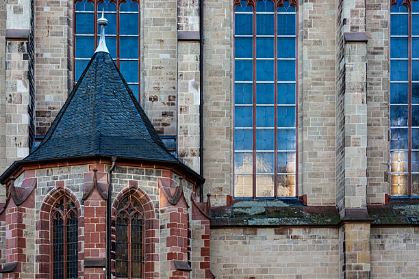 Exterior of old stone church