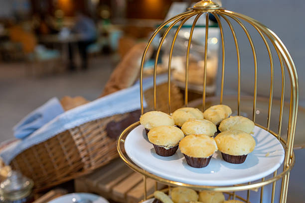 butter cake or cup cake in a plate