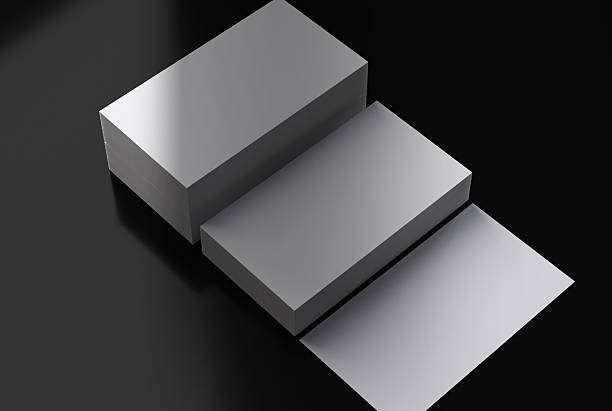 Business Card Mockup with Black Shadows