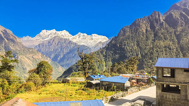 istock View from the village to Mount Anapurna. 2208772369