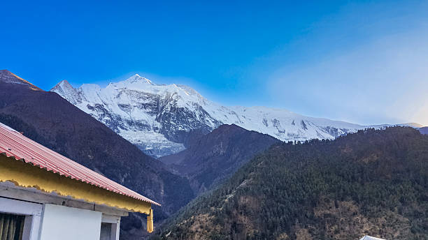 istock Snowy peak of Mount Lamjung Himal. 2208772496