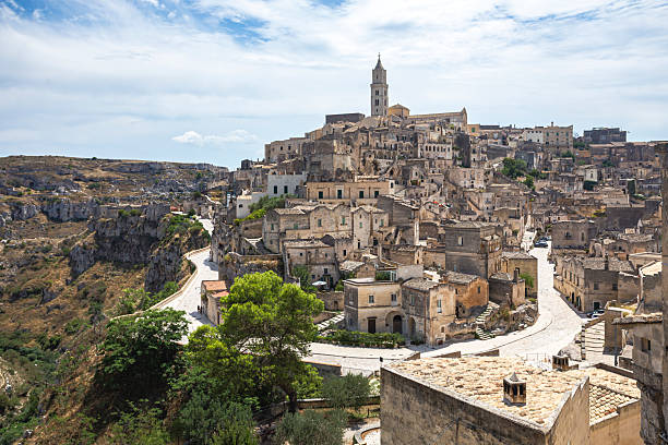 istock Stunning panoramic view of Matera, Italy, featuring the ancient Sassi cave 2208775880