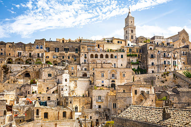istock Stunning panoramic view of Matera, Italy, featuring the ancient Sassi cave 2208775890