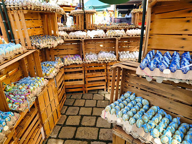 Easter eggs,market in Freyung,Am Hof, Vienna,Austria
