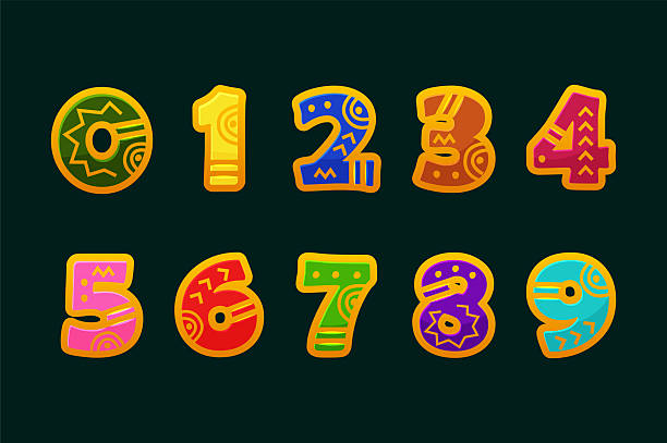 Aztec Numbers/counting 100+ Mayan Writing Stock Illustrations, Royalty-Free Vector Graphics ...