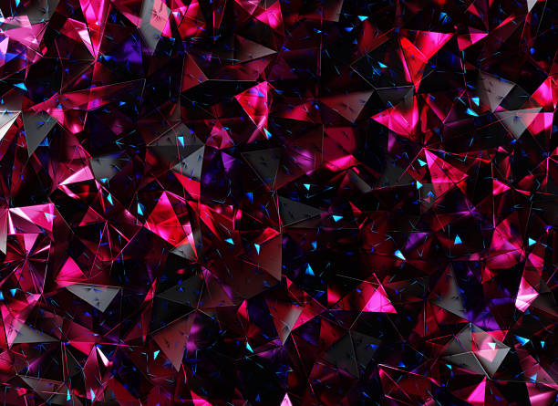 istock Luxury Abstract Realistic Black and Pink Crystal Texture Reflection Close Up Background 3D rendering 2208781307