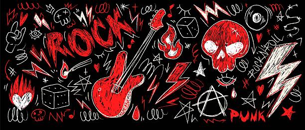 25,100+ Rock Music Pattern Stock Illustrations, Royalty-Free