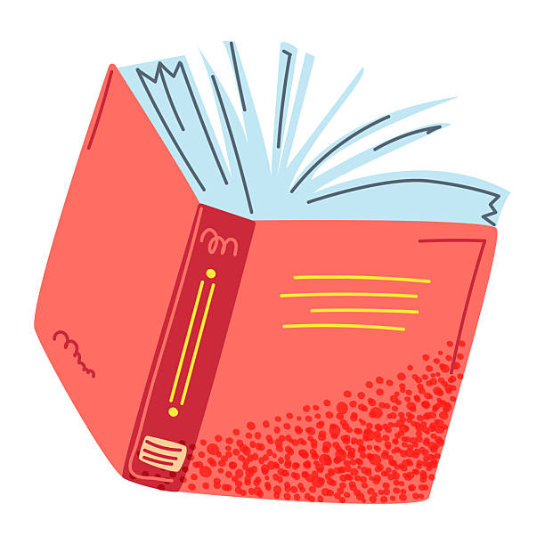 стокові ілюстрації на тему відкрийте книгу зі значком «літаючі сторінки». для освіти, літератури та дизайну, пов'язаного з читанням. векторна ілюстрація - енциклопедія