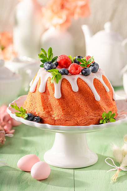 Tasty ring cake for Easter known as babovka cake.