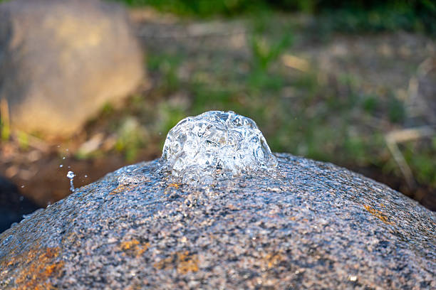 Water crown splash close up macro