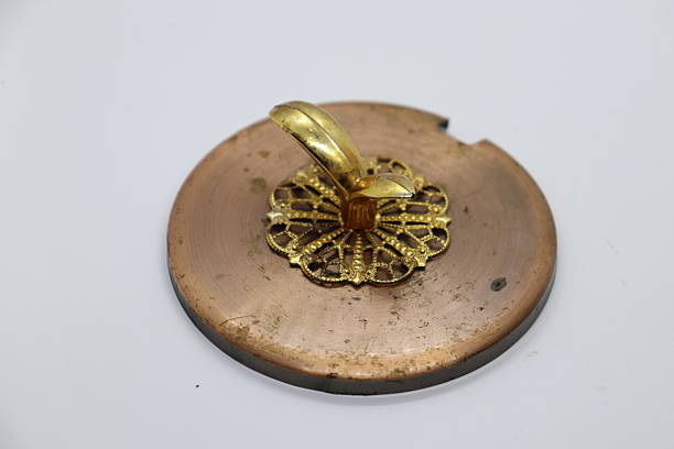 istock Top View of Bowl Lid Isolated on White Background 2208801169