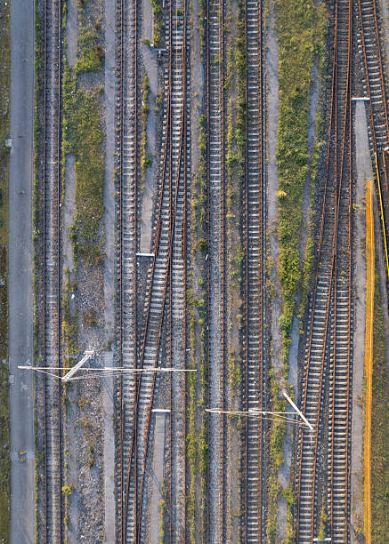 istock Rail network seen from above/ parallel lines and intertwining 2.jpg 2208805191