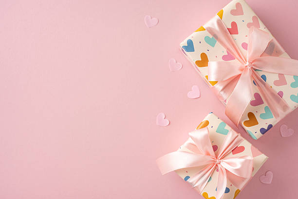 istock Elegant gift boxes on a pastel background symbolizing special occasions and celebrations 2208807182