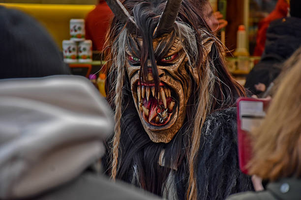 Spooky Forest Demon in the Darkness.
