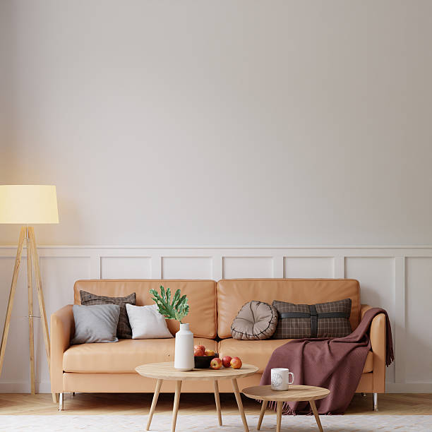 istock Interior Living Room Wall Mockup 2208811007