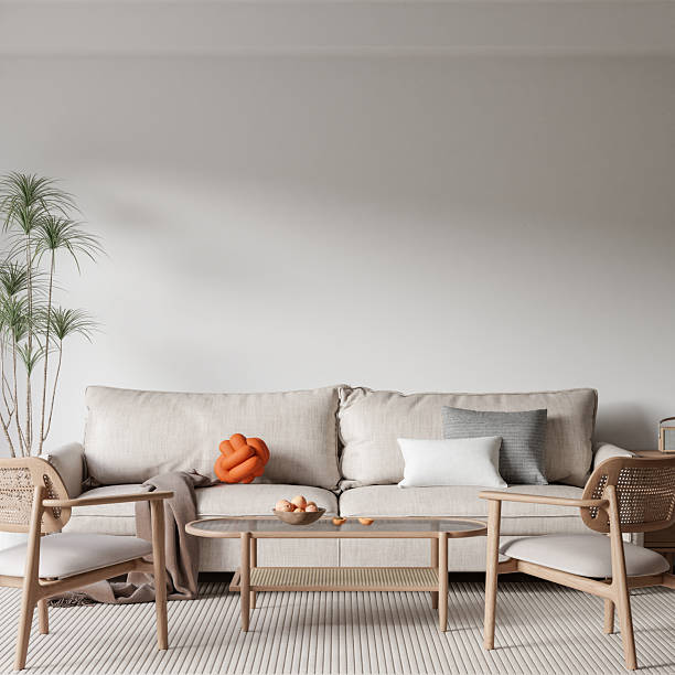 istock Interior Living Room Wall Mockup 2208811018